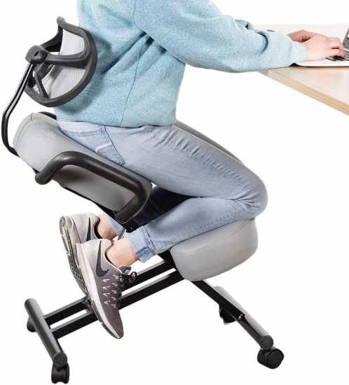 DRAGONN by VIVO Ergonomic Kneeling Chair with Back